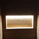 Iluminación LED indirecta en hornacina de baño para reforma en Barakaldo